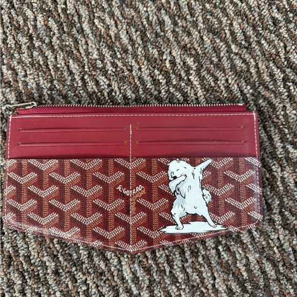 Goyard Insert Louis Wallet with paint on bear - Picture 1 of 5